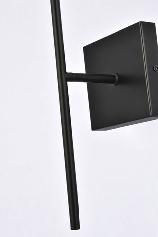 Neri 1 light black and white glass wall sconce