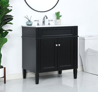 30 inch Single bathroom vanity in Black