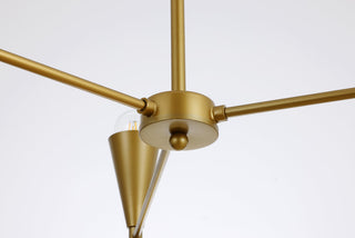 Cade 34 inch pendant in brass