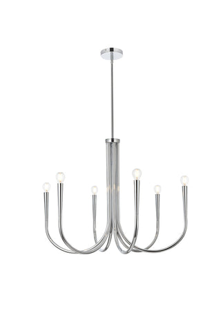 Layne 30 inch chandelier in Chrome