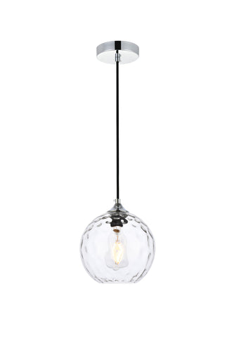 Cashel 8 inch chrome pendant