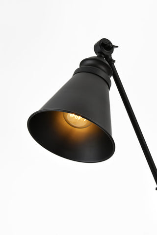 Ledger 1 light Black swing arm wall sconce