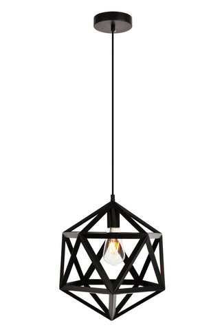 Redmond Collection Pendant D13.0'' H14.6 Lt:1 Black Finish