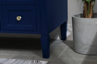 48 inch Single bathroom vanity in blue