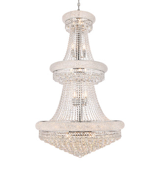 Primo 32 light Chrome Chandelier Clear Royal Cut Crystal