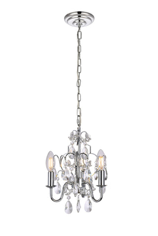 Kaede Collection Pendant D9.5 H12.2 Lt:3 Chrome Finish