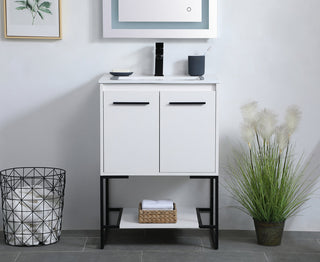 24 inch  Single Bathroom Vanity in White