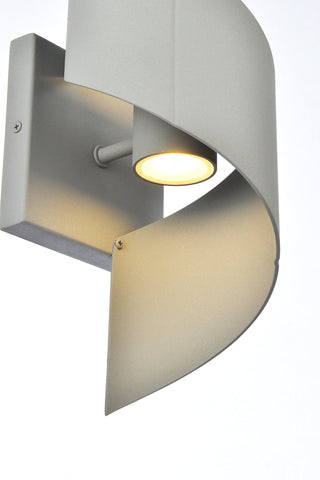 Raine Integrated LED wall sconce  in silver