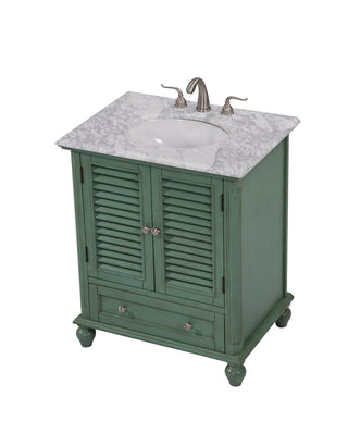 30 In.Single Bathroom Vanity Set In Vintage Mint