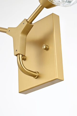 Zayne 2 Light Wall Sconce in Gold