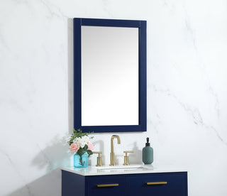 Cole vanity mirror 22 x 32 inch in blue