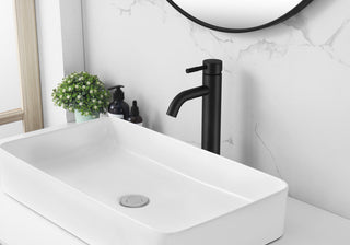 Victor Single Hole Single Handle Bathroom Faucet in Matte Black