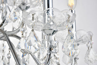 St. Francis 12 light Chrome Chandelier Clear Royal Cut Crystal