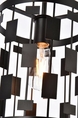 Levante 1 light pendant in black