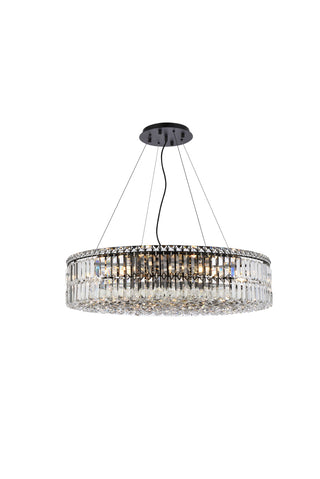 Maxime 32 inch black chandelier