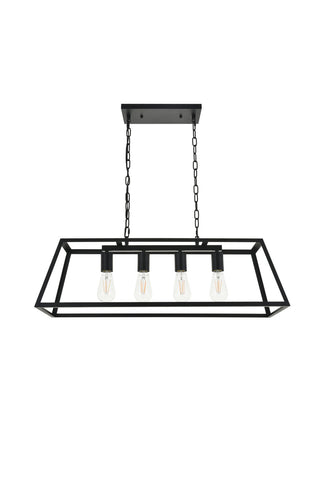 Resolute 4 light black Pendant