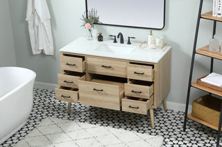 48 inch Single bathroom vanity in mango wood