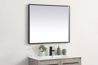 Pier 30x36 inch LED mirror with adjustable color temperature 3000K/4200K/6400K in black