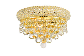 Primo 2 light Gold Wall Sconce Clear Royal Cut Crystal