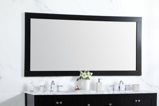 Aqua vanity mirror 72x36 inch in black