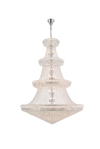 Primo 66 light Chrome Chandelier Clear Royal Cut Crystal