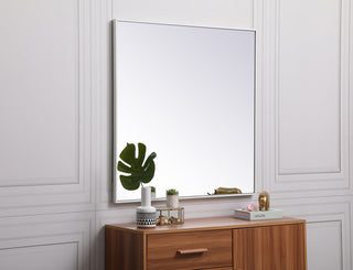 Metal frame round mirror 36 inch x 36 inch in White