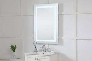 Helios 24in x 36in Hardwired LED mirror with touch sensor and color changing temperature 3000K/4200K/6400K