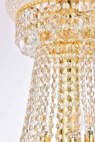 Primo 32 light Gold Chandelier Clear Royal Cut Crystal