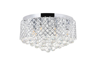 Tully 6 light Chrome Flush Mount