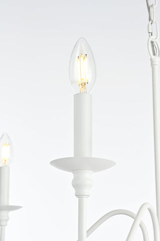 Rohan 30 inch chandelier in White