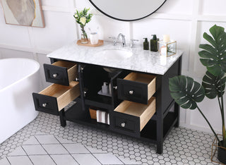 48 in. Single bathroom vanity set in Black