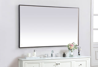 Pier 36x60 inch LED mirror with adjustable color temperature 3000K/4200K/6400K in black