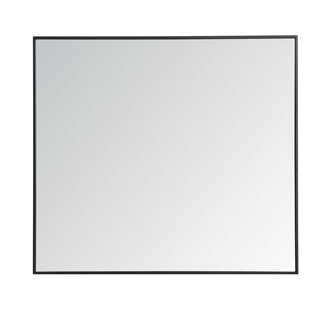 Metal frame rectangle mirror 36 inch in Black