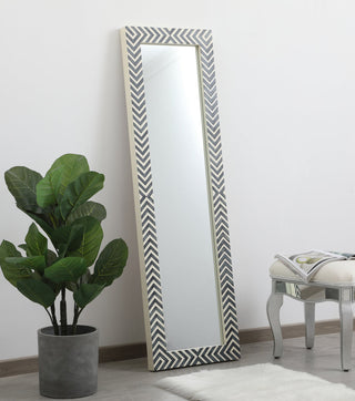 Rectangle mirror 30 inch in Chevron