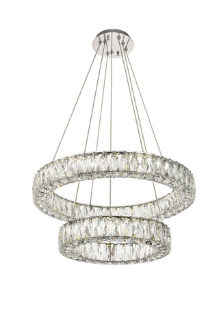 Monroe Integrated LED chip light Chrome Chandelier Clear Royal Cut Crystal