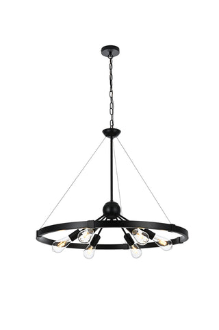 Thora 32 inch Pendant Light in Black