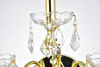 St. Francis 3 light Gold Wall Sconce Clear Royal Cut Crystal