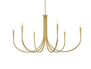 Layne 50 inch chandelier in Brass