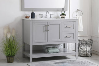 42 inch Single Bathroom Vanity in Grey