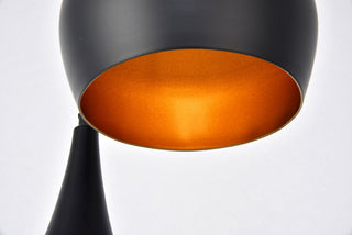 Nora Collection Pendant D14.5in H11.5in Lt:3 Black finish