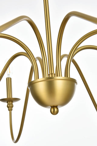 Rohan 42 inch chandelier in Satin Gold