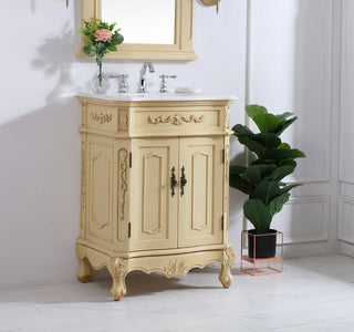 24 in. Single Bathroom Vanity set in light antique beige