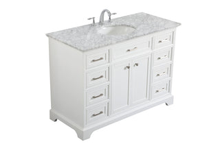 48 In. Single Bathroom Vanity Set In White