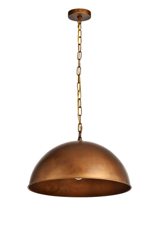 Merce Collection Pendant D20 H12.75 Lt:1 Manual Brass Finish