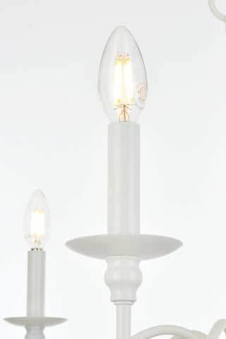 Rohan 30 inch chandelier in White