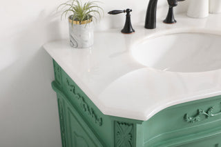 32 inch Single bathroom vanity in vintage mint