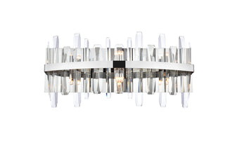 Serena 24 inch crystal bath sconce in chrome