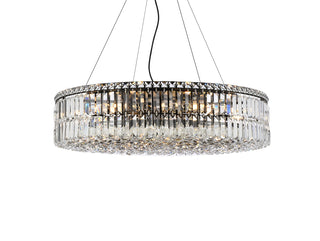 Maxime 32 inch black chandelier