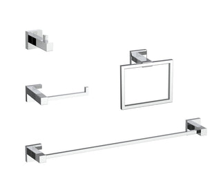 Isla 4-Piece Bathroom Hardware Set in Chrome