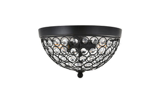 Taye 2 light Matte Black Flush Mount